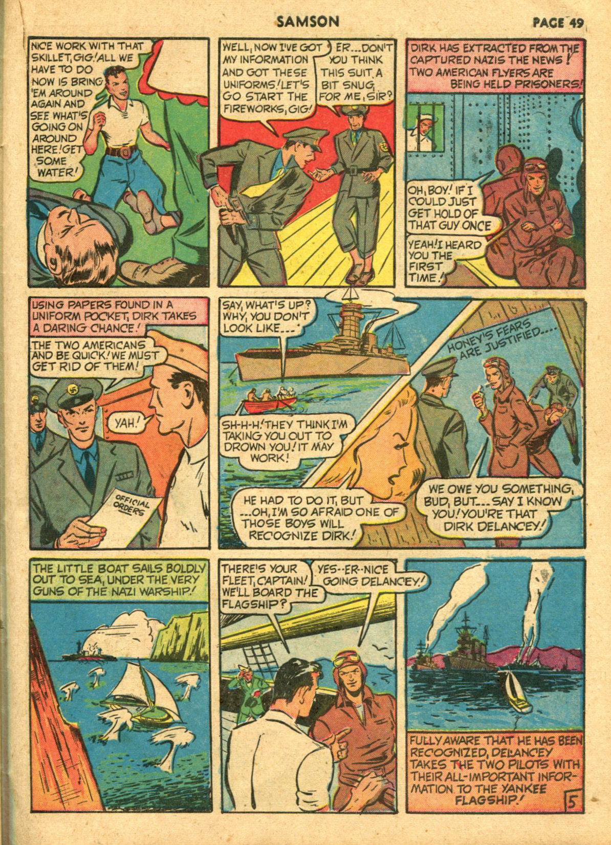 Read online Samson (1940) comic -  Issue #6 - 51