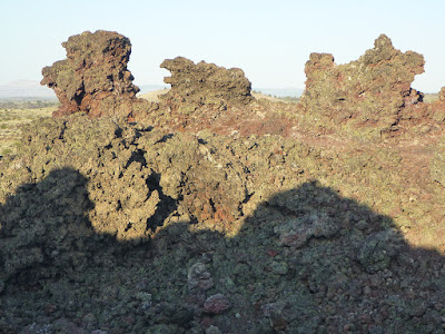 The rugged rim of Black Crater