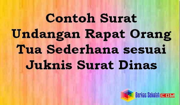 Contoh Surat Usul Rapat Orang Bau Tanah Sederhana Sesuai