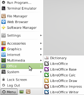 Office suite Libre office in LinuxMint13xfce Office suite Libre office in LinuxMint13xfce