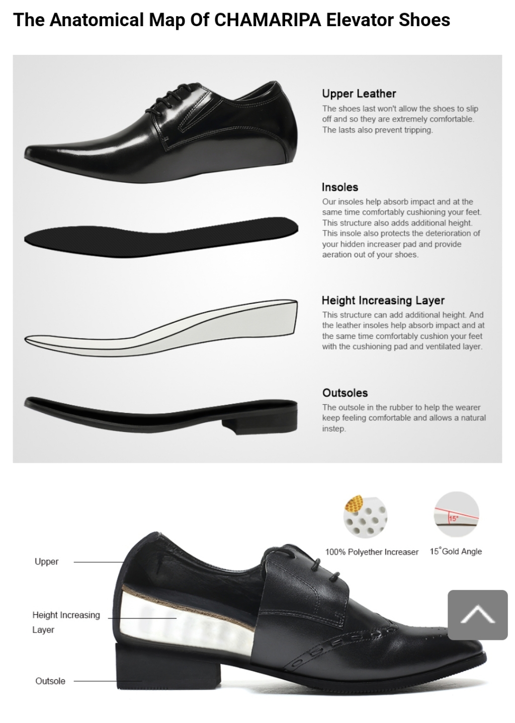 chamaripa elevator tuxedo dress shoes