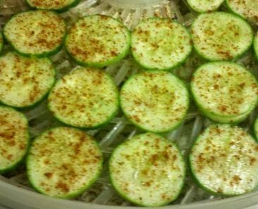 dehydrating cucumbers, how to preserve cucumbers, making cucumber chips, spicy cuke chips