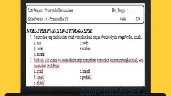 Soal Pat Ukk Prakarya Sma Ma Kelas 10 Kurikulum 2013 Tahun 2019 Soal Pat Ukk Prakarya Sma Ma Kelas 10 Kurikulum 2013 Tahun 2019