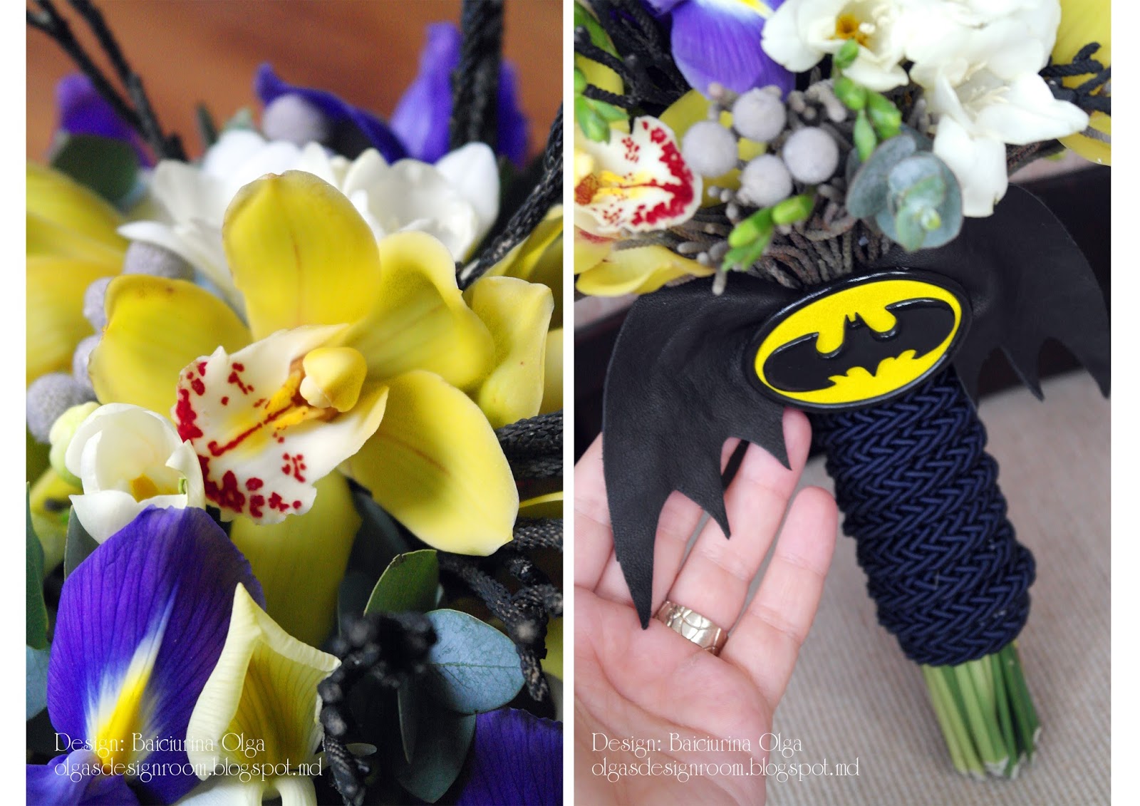 Букет невесты в стиле БэтмэнBatman style wedding bouquet Baiciurina