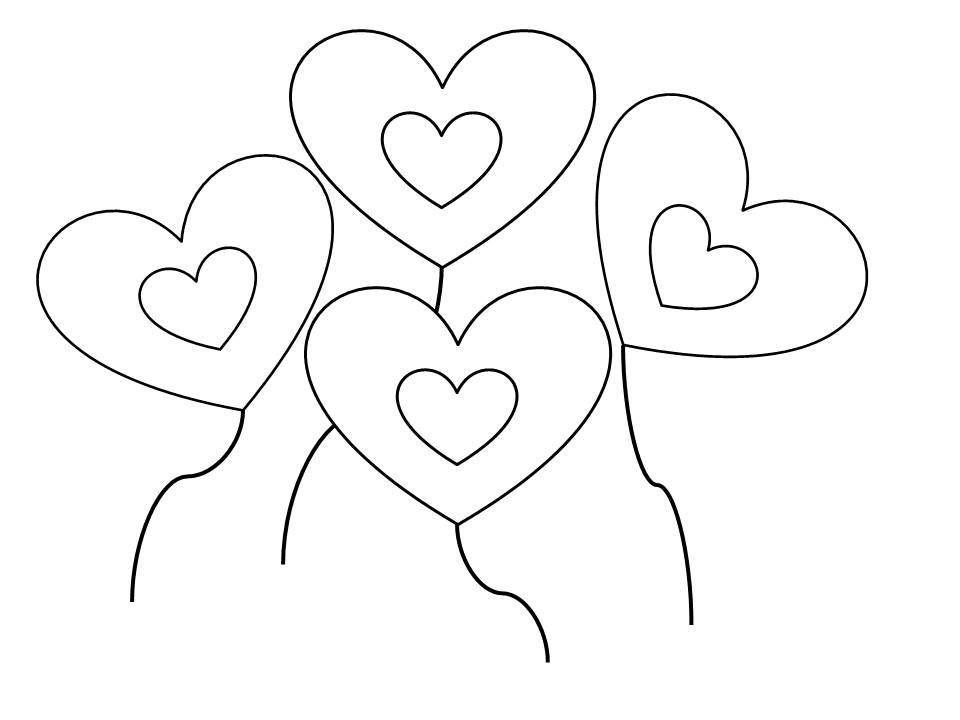 IMAGENES Y DIBUJOS PARA COLOREAR: DIBUJOS: CORAZONES DE AMOR PARA COLOREAR