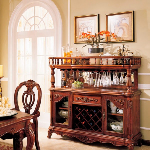 Wood cabinets for your dining