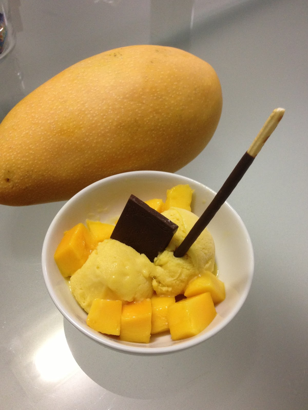 Lilycancook Mango Sorbet Ice Cream