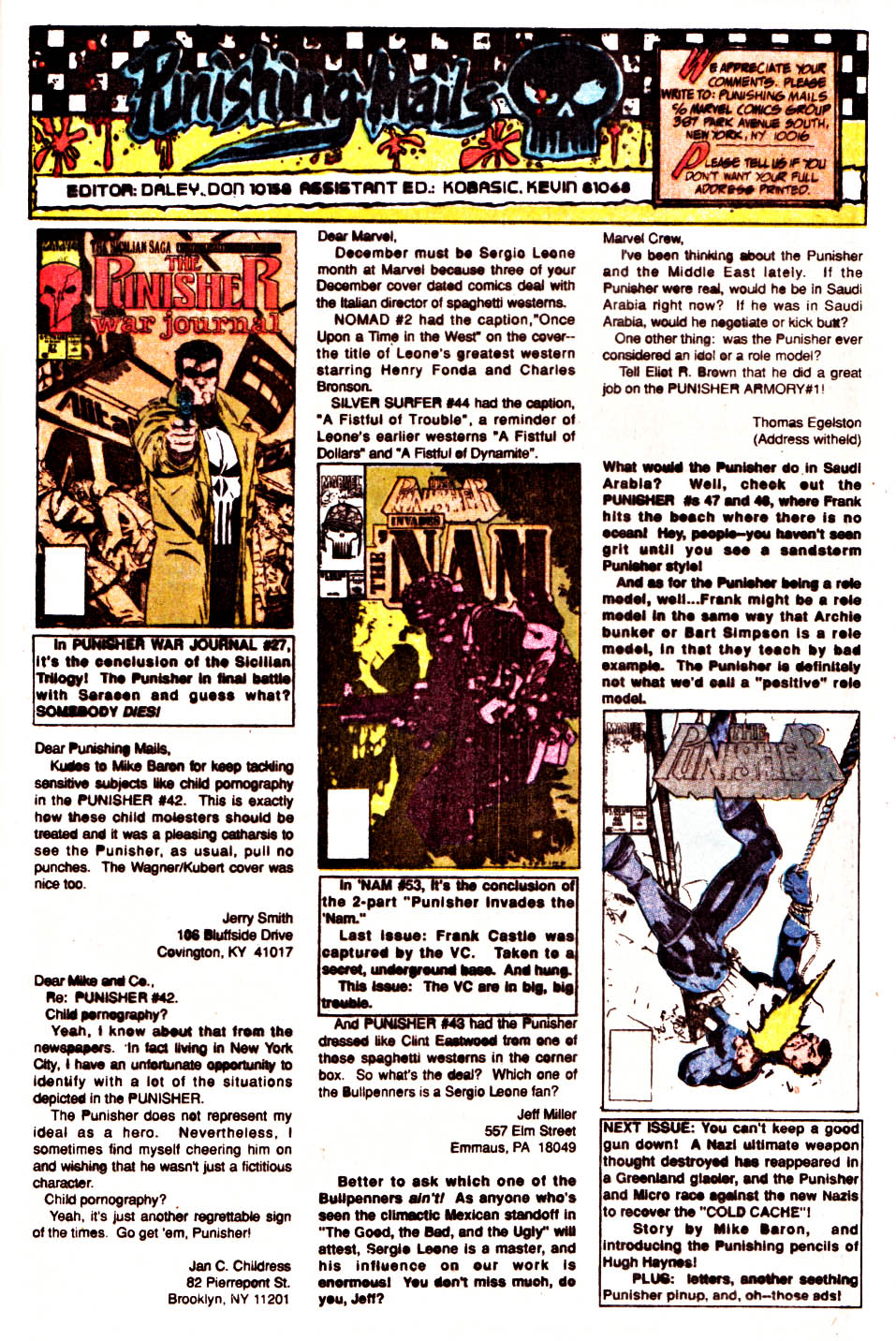 Read online The Punisher (1987) comic -  Issue #45 - One Way Fare - 22