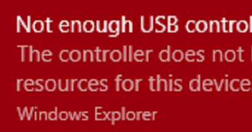 Cara memperbaiki Not enough USB controller resources di Windows 10
