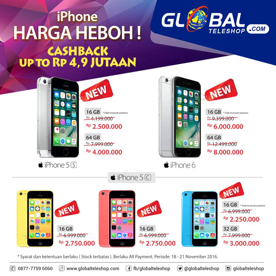 Hanphone Promo Okeshop Dan Global Teleshop Terbaru 2016 Seputar Review Hp Android