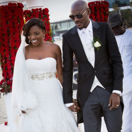 1 Annie and 2face Idibia celebrate 2nd wedding anniversary