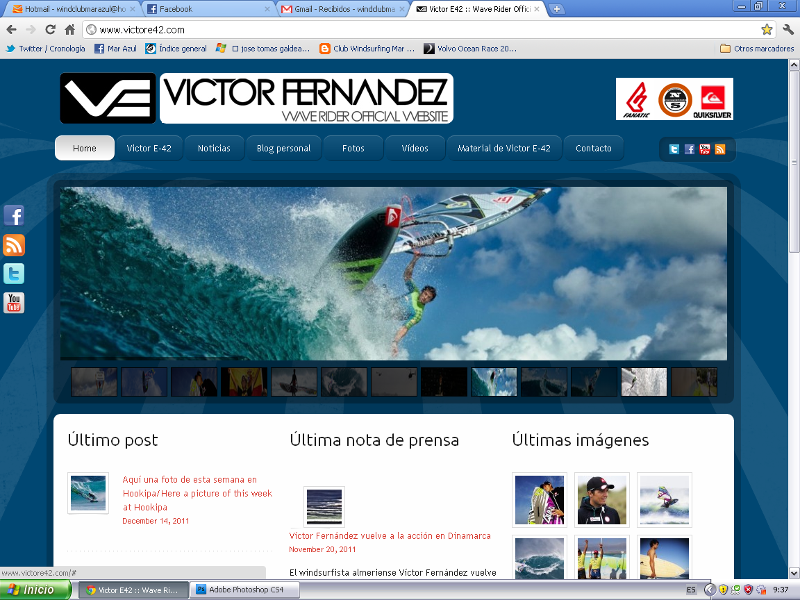 club windsurf & kite Mar Azul Nuevo diseño web Victor Fernandez López E42