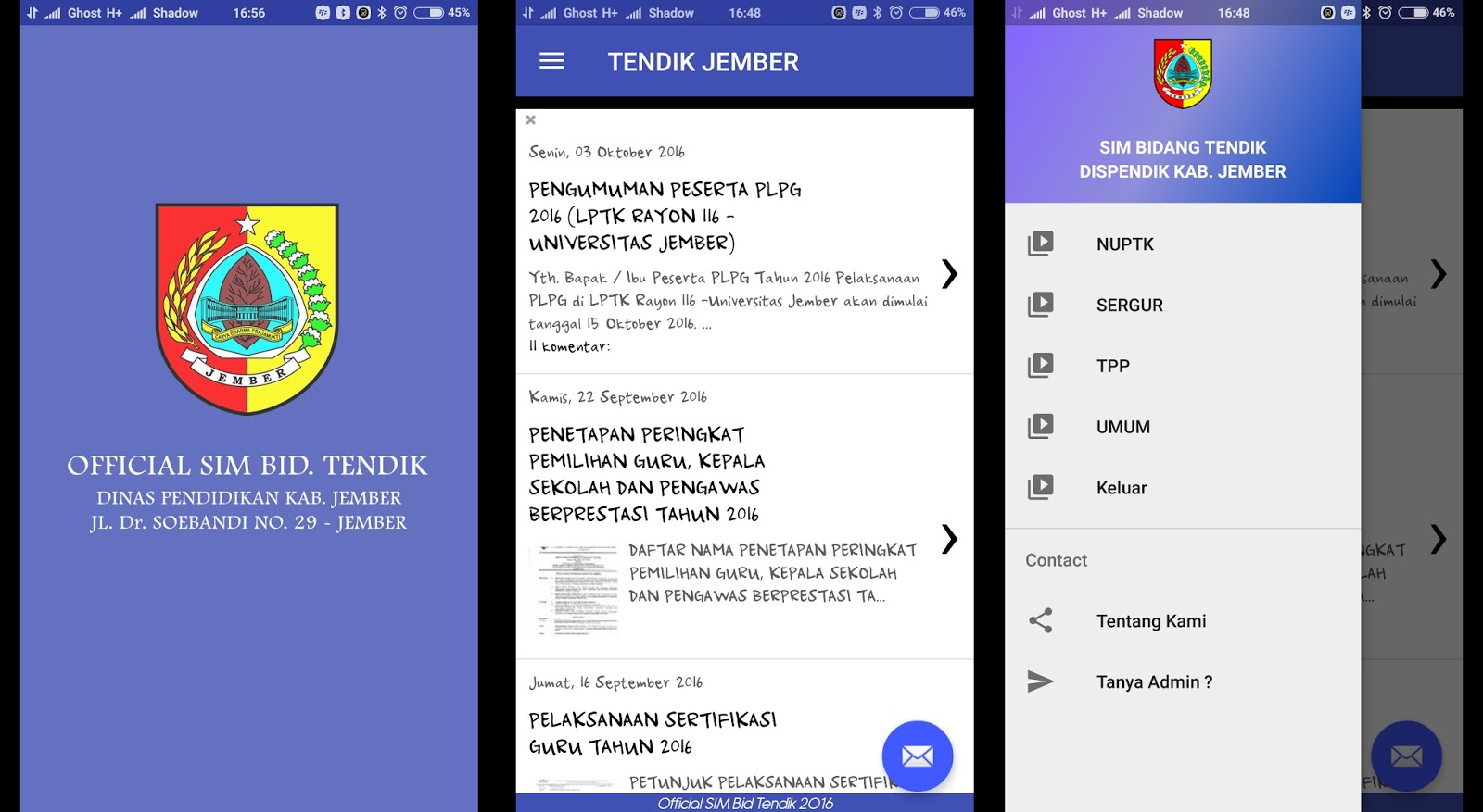 BIDANG TENDIK JEMBER DINAS PENDIDIKAN KAB. JEMBER