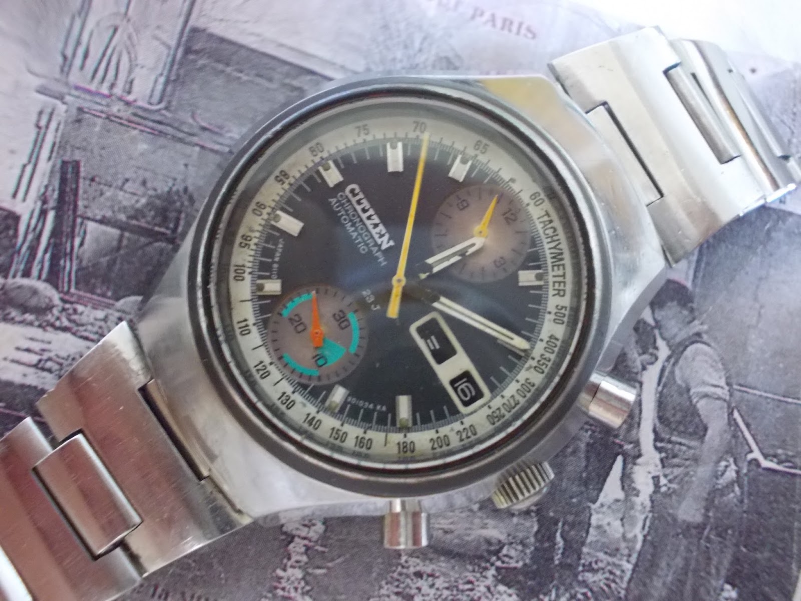 vintage watches: Citizen Chronograph automatic