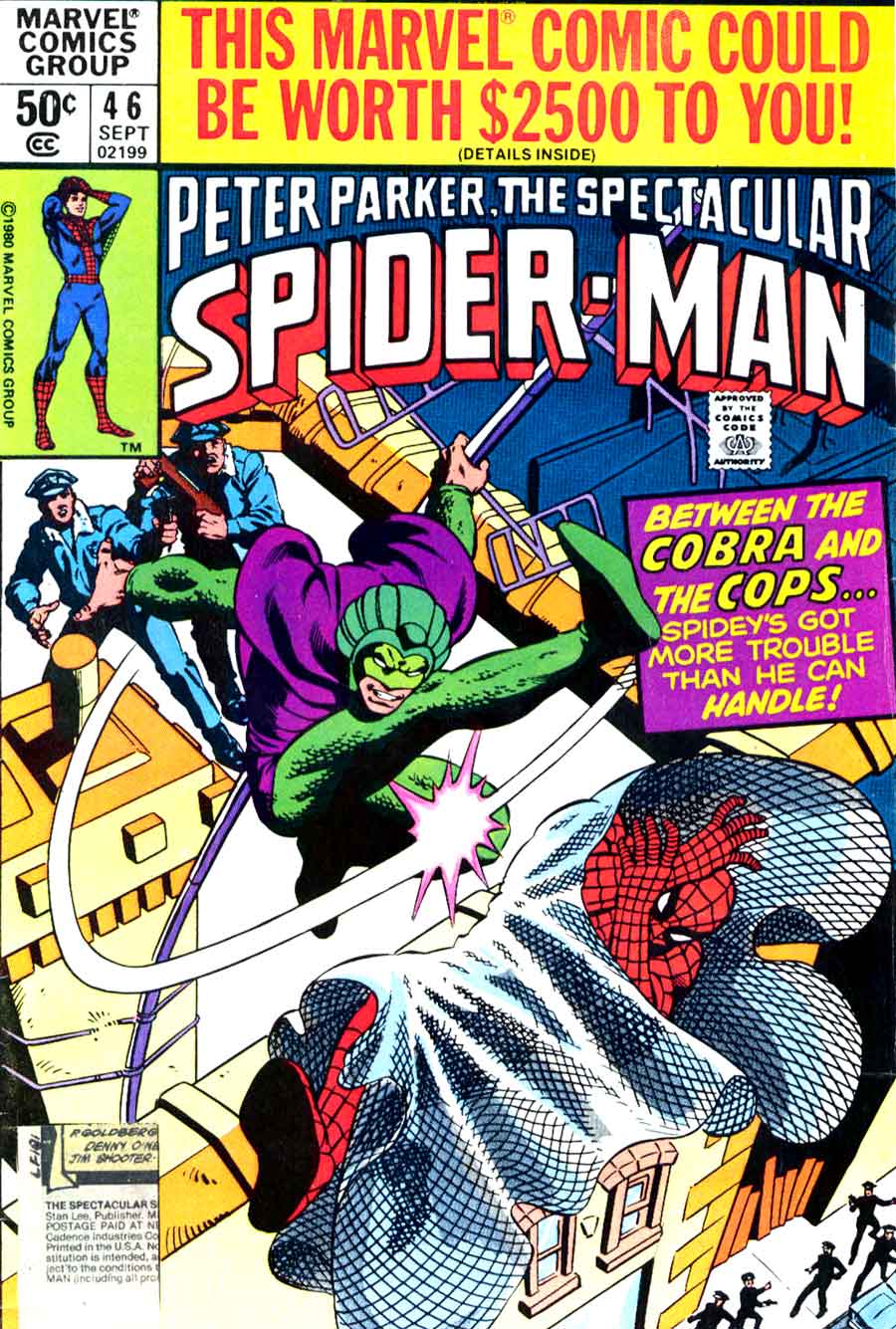 Spectacular Spider-man v2 #46 marvel 1980s comic book cover art by Frank Miller