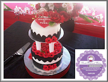 2 tier Fondant Wedding Cake