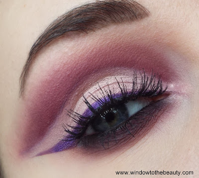 violet pink makeup