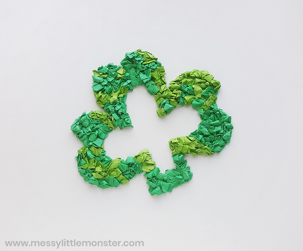 Shamrock Paper Wreath Craft Messy Little Monster