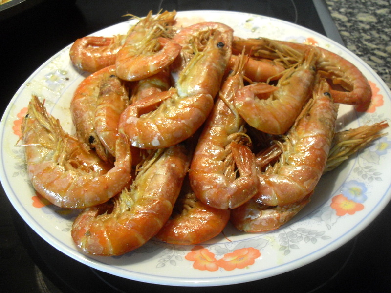 Gambas salteadas