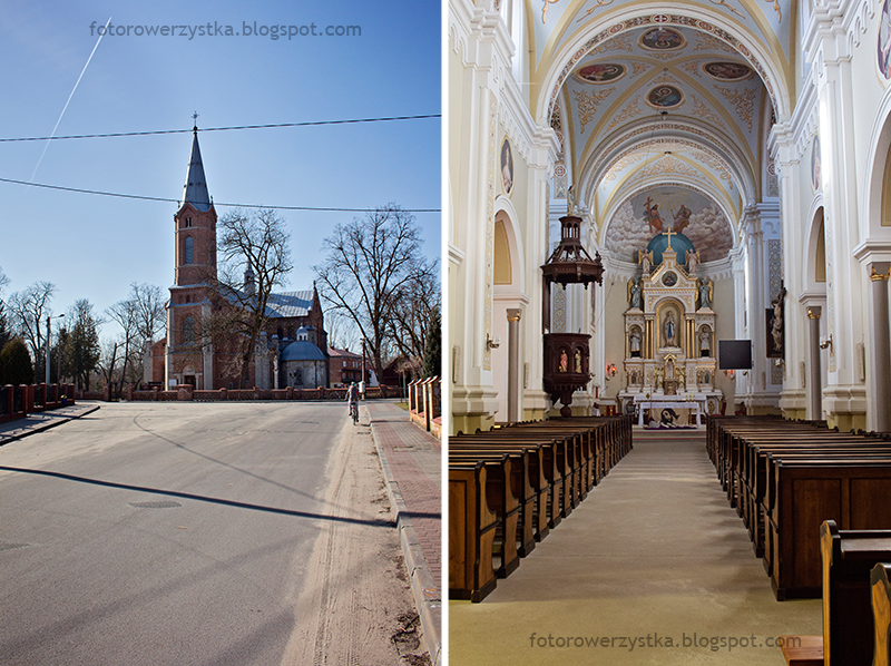 Kościół św Marcina , świętokrzyskie, rowerem