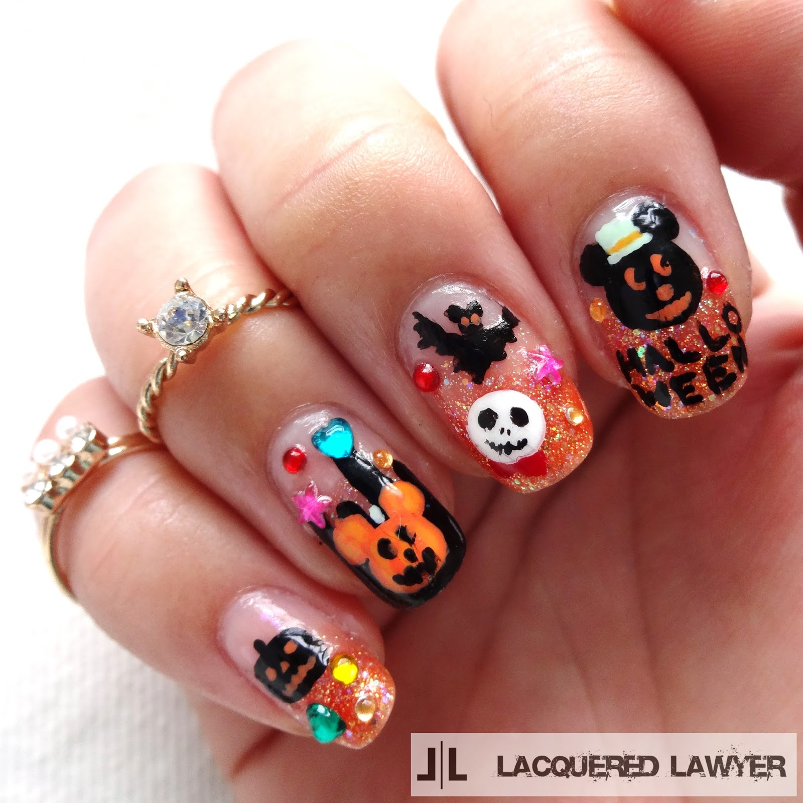 Lacquered Lawyer Nail Art Blog Disney Halloween
