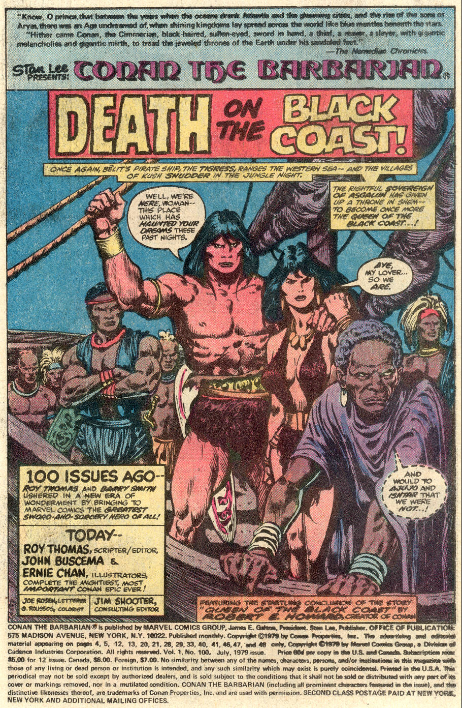 Read online Conan the Barbarian (1970) comic -  Issue #100 - 2