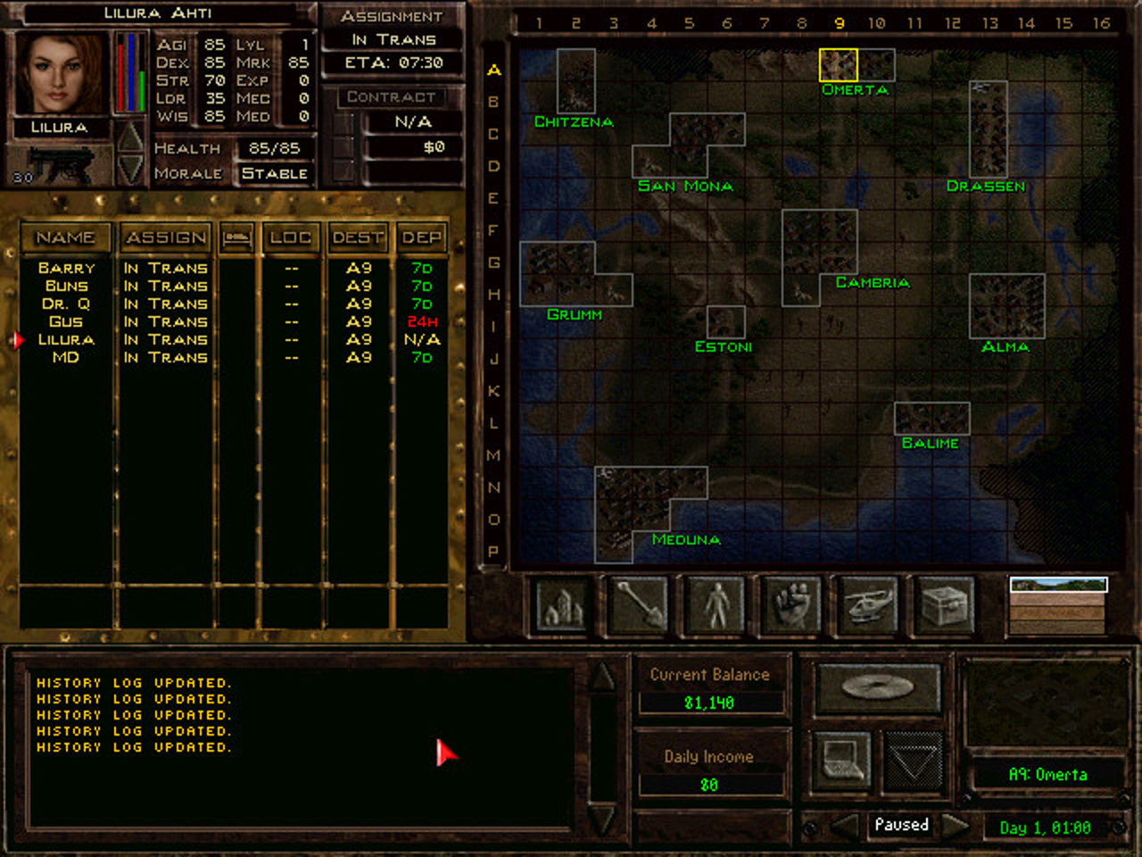 Jagged alliance 2 карта