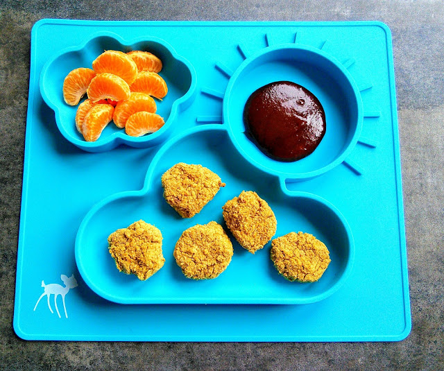 Check out these delicious Crispy Chickpea nuggets that are meat free.