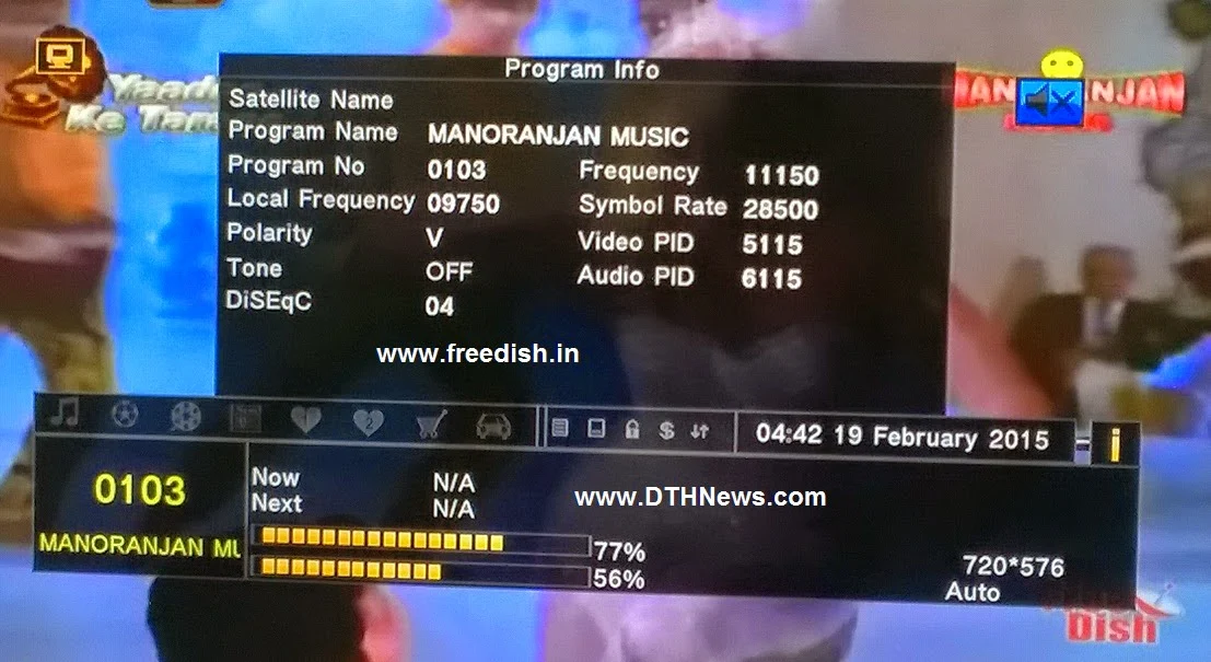 MANORANJAN MUSIC won slot on DD Direct Plus DTH