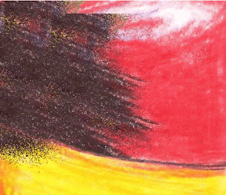 Eksplorasi arsir warna-warna kontras hitam, merah dan kuning Gambar Eksplorasi arsir warna-warna kontras hitam, merah dan kuning sebagai Cara Sketsa Flora dan Fauna Dengan Mudah