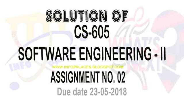 CS 605 Assignment 2 Solution