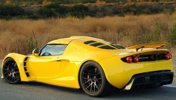 Hennessey Venom GT Spyder صور سيارات: هينيسي فينوم جي تي سبايدر الصفراء
