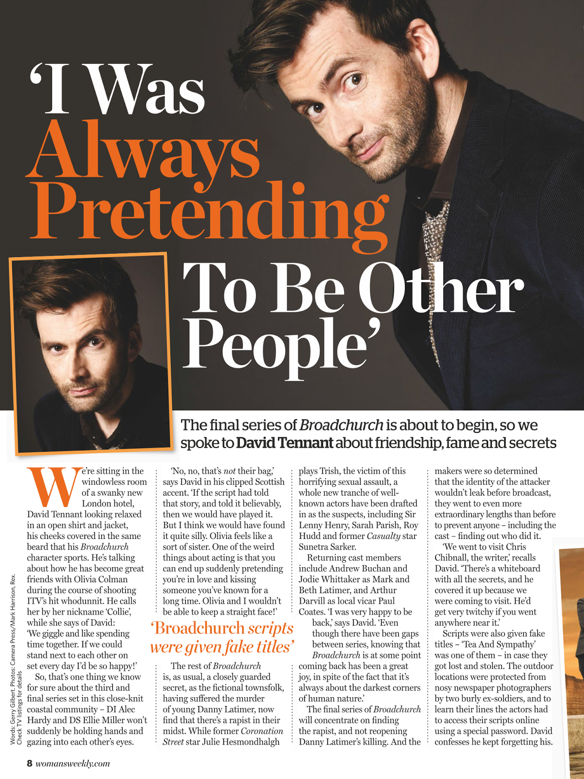 New Interview David Tennant Talks To Woman S Weekly