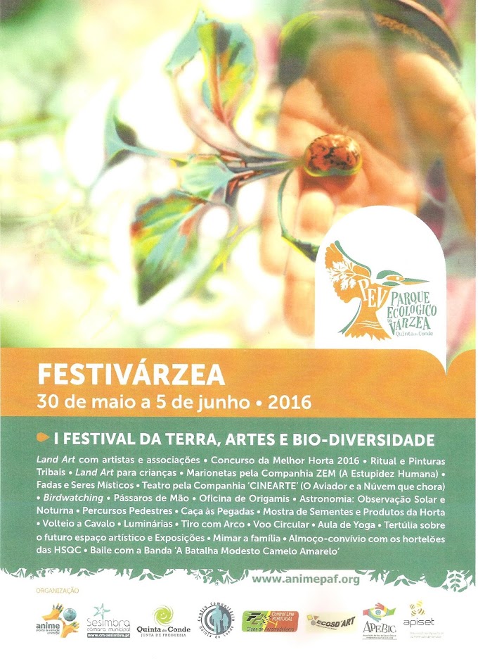 I FESTIVAL DA TERRA, ARTES E BIO-DIVERSIDADE NA QUINTA DO CONDE!