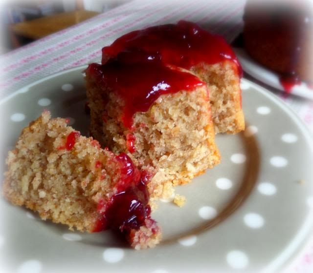 The English Kitchen Jam Glazed Almond Cake