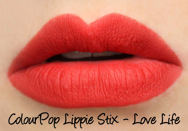 ColourPop Lippie Stix - Love Life Swatches & Review