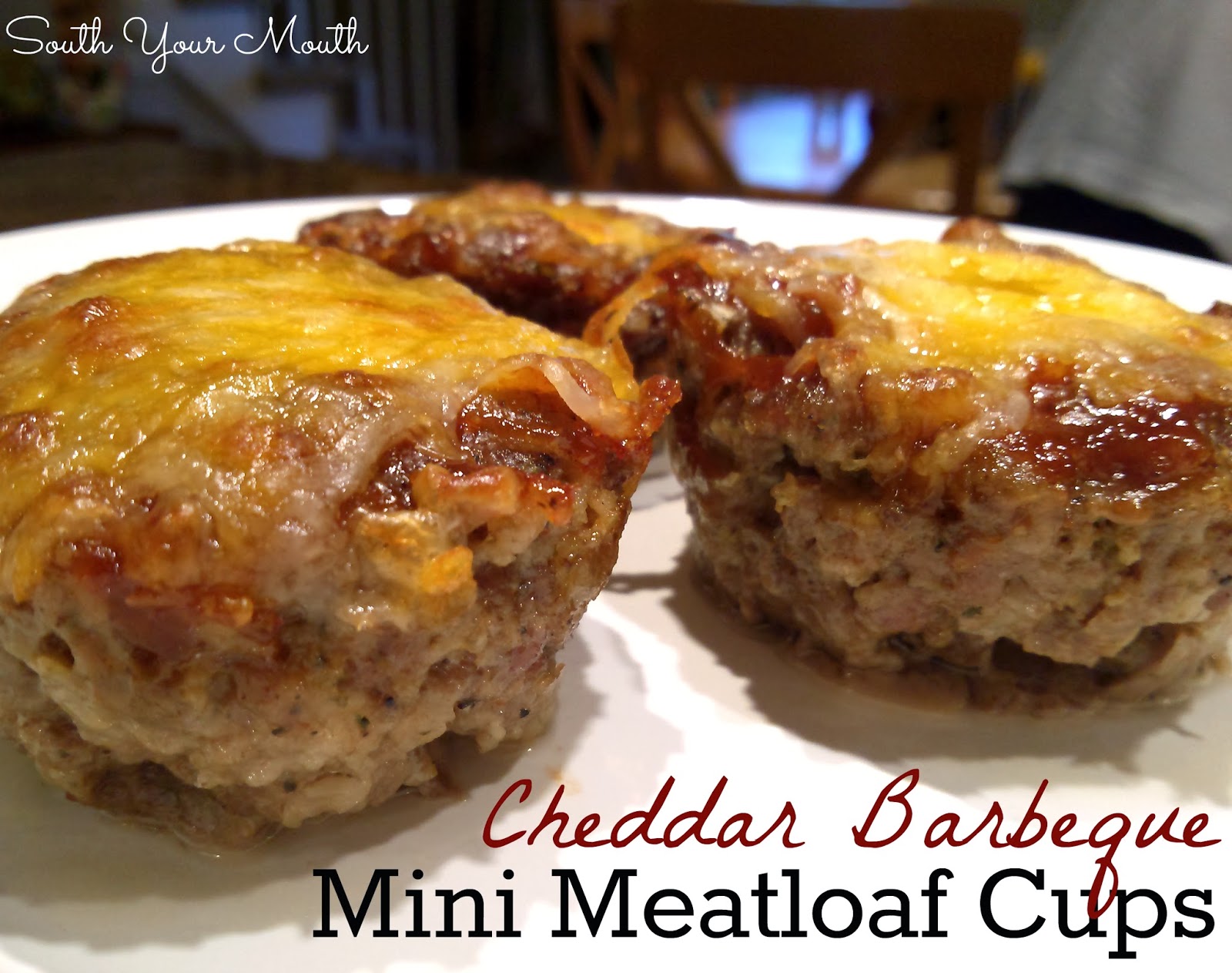 South Your Mouth Cheddar Barbeque Mini Meatloaf Cups