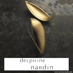 Queen Mathilde Style Jeweler Delphine Nardin Gold Earrings