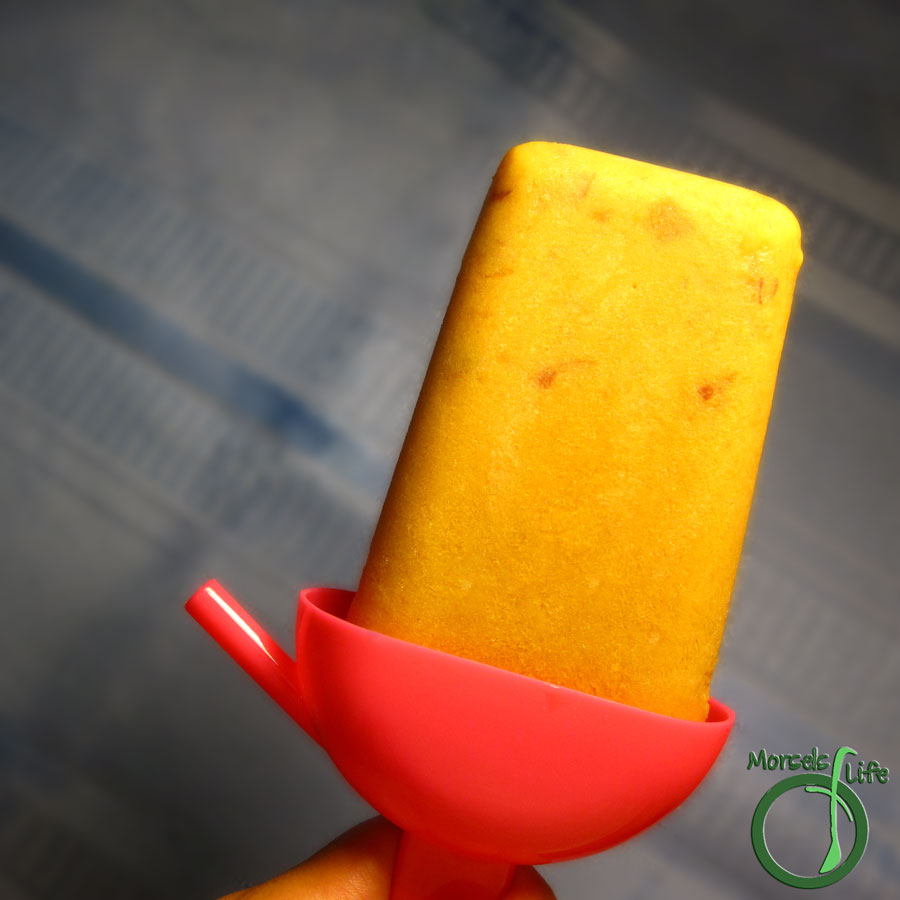 Morsels of Life - Creamy Peach Popsicles - Blend some peaches in a coconut milk base for these creamy peach popsicles.