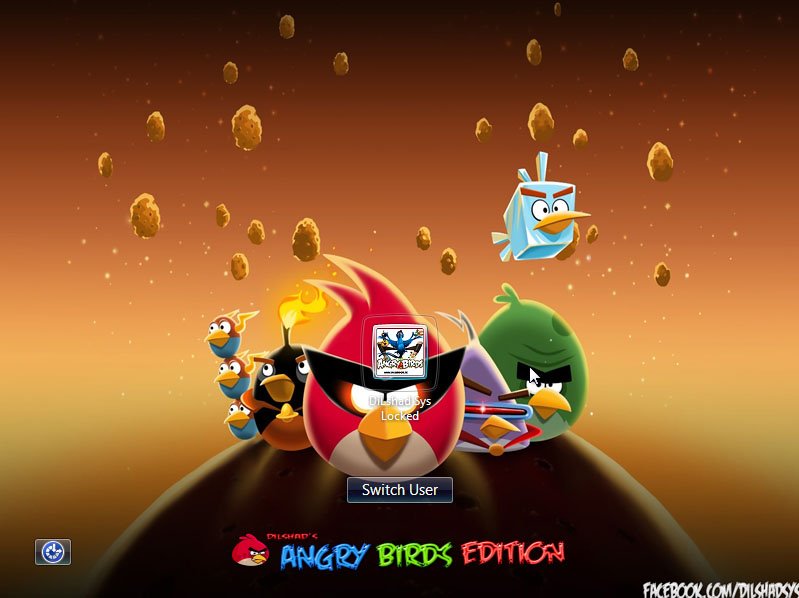 Windows 7 Angry Birds Edition GennagaSoft