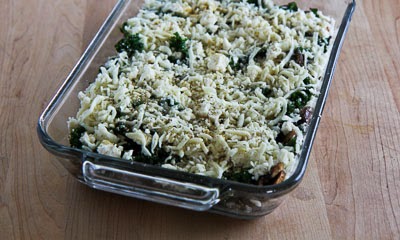 Kale, Mushroom, Feta, and Mozzarella Breakfast Casserole - Kalyn's Kitchen