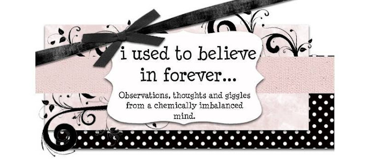 i used to believe in forever...
