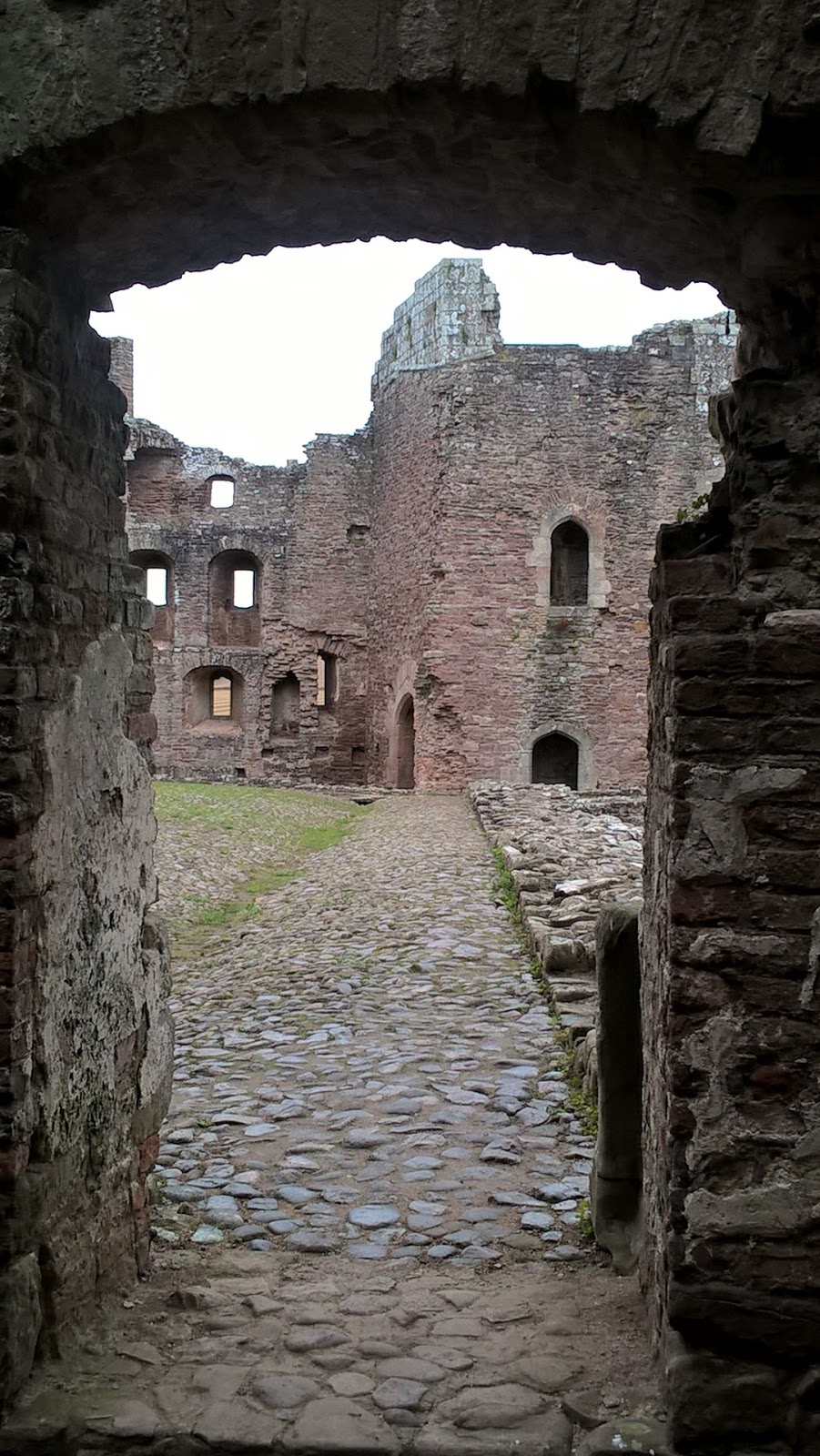 Raglan Castle ruins