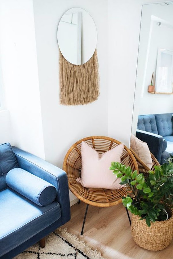 Espejos con flecos DIY