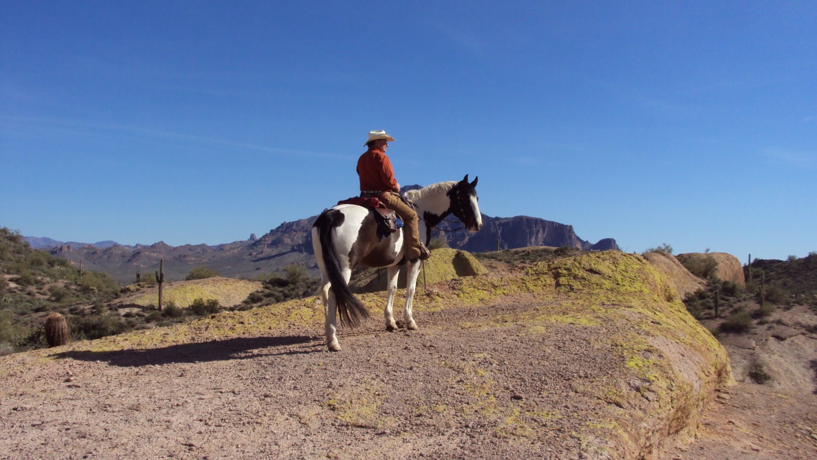 Camping and Horses Another Cliff ride over looking Mesa & Apache Junction