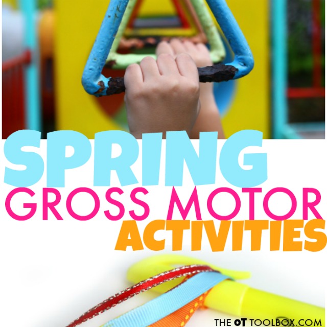 These spring gross motor activities are great ways to build strength in kids, including posture, stability, core strength, shoulder stability, and coordination, balance, and posture. These spring gross motor activities are great ways to build strength in kids, including posture, stability, core strength, shoulder stability, and coordination, balance, and posture.