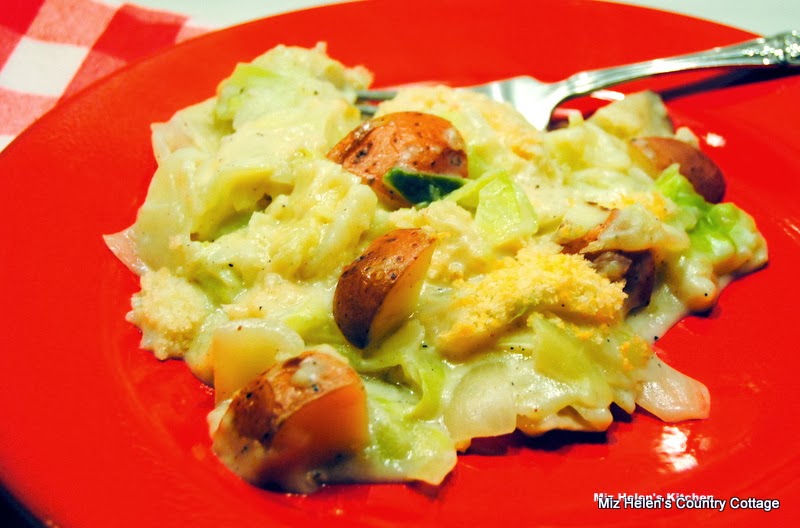 Baked Creamed Cabbage and Potatoes