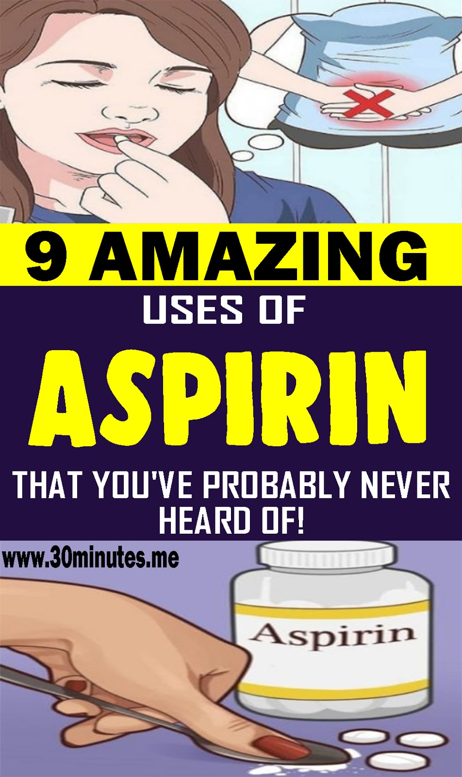 9 Amazing Uses Of Aspirin That You’ve Probably Never Heard Of! HEALTH