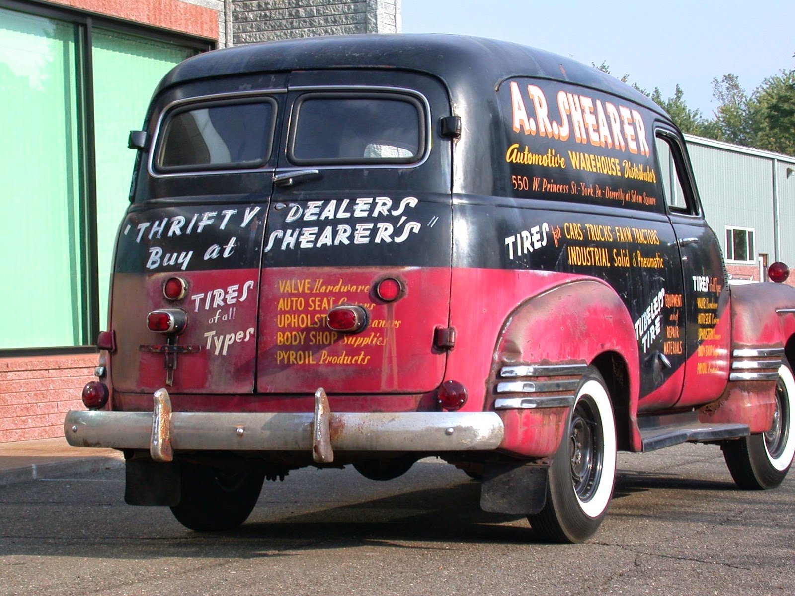 Nostalgia on Wheels A.R. Shearer Automotive Distributor Chevy Panel Truck