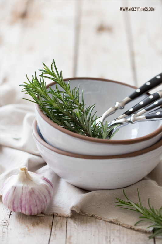 Knoblauch und Rosmarin Food Styling Photography